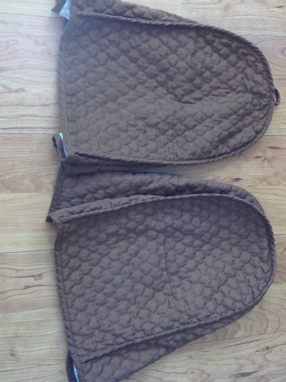 Two Vintage  Large Brown Appliance Covers